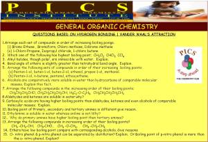 CBSE - Organic Chemistry - Questions based upon bonding